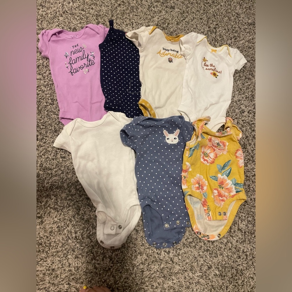 Baby girl onesies size NB